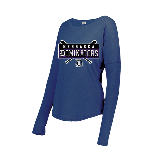 [FTLCUBRY-FAXS-LOGO2] Ladies LS Ultra-blend T-Shirt (Female Adult XS, Royal, Logo 2)
