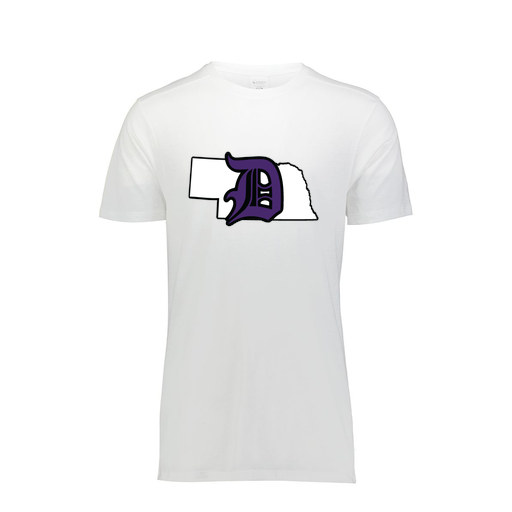 [FTSCUBWH-AS-LOGO1] Decker Men's Tri-Blend T-Shirt - Short Sleeve (Adult S, White, Logo 1)