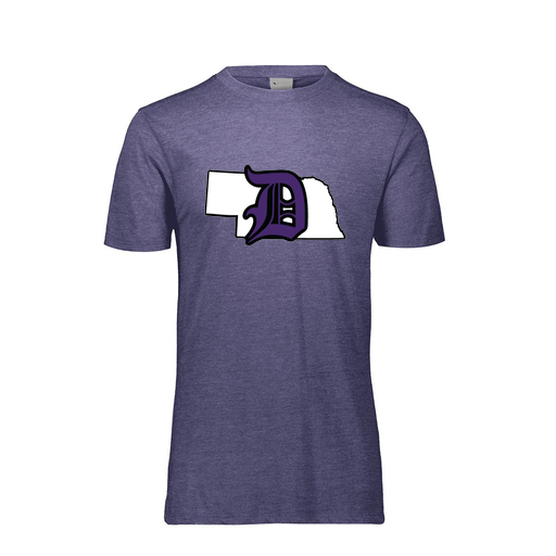 [FTSCUBRY-AS-LOGO1] Decker Men's Tri-Blend T-Shirt - Short Sleeve (Adult S, Royal, Logo 1)