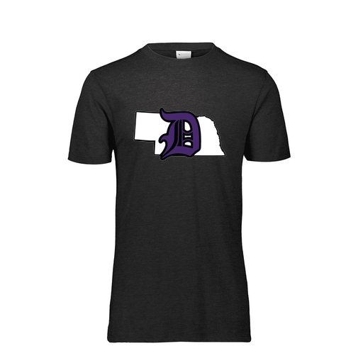 [FTSCUBBK-YS-LOGO1] Decker Youth Tri-Blend T-Shirt - Short Sleeve (Youth S, Black, Logo 1)