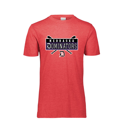 [FTSCUBRD-YS-LOGO2] Decker Youth Tri-Blend T-Shirt - Short Sleeve (Youth S, Red, Logo 2)