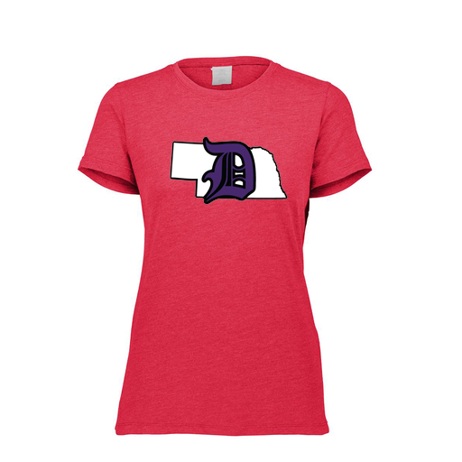 [3067.V96.XS-LOGO1] Ladies Ultra-blend T-Shirt (Female Adult XS, Red, Logo 1)