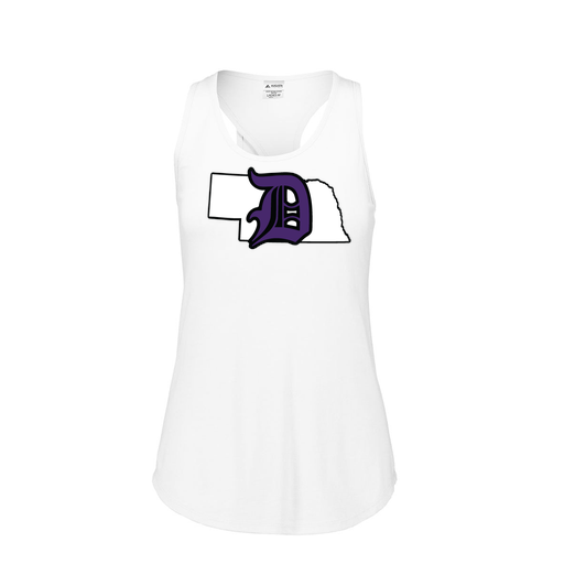 [3078.005.S-LOGO1] Ladies Tri Blend Tank Top (Female Adult S, White, Logo 1)