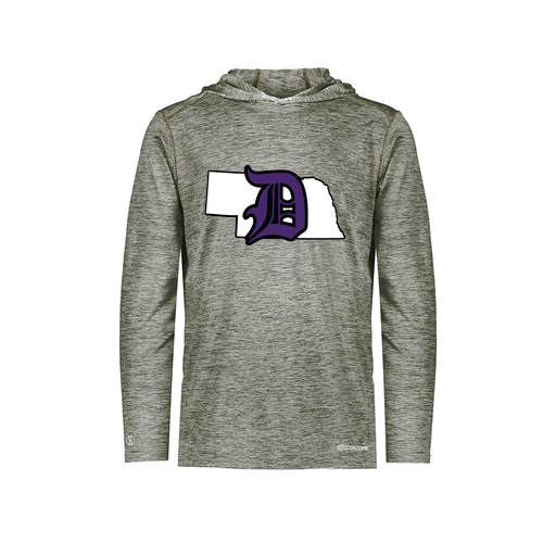 [FOLHCGGY-YS-LOGO1] Decker Youth Charge Hoodie (Youth S, Gray, Logo 1)