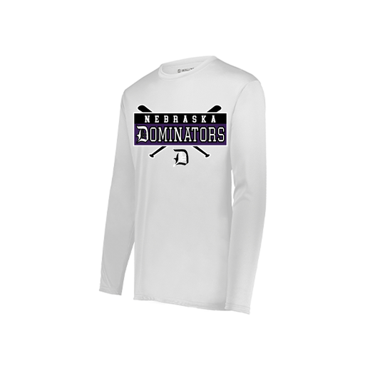 [222822.005.XS-LOGO2] Men's LS Smooth Sport Shirt (Adult XS, White, Logo 2)