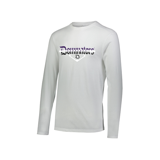 [FTLCUBWH-AXS-LOGO3] Decker Men's Tri-Blend T-Shirt - Long Sleeve (Adult XS, White, Logo 3)