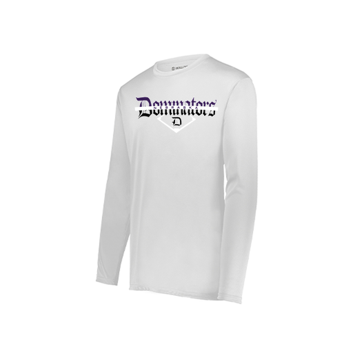 [222823.005.S-LOGO3] Youth LS Smooth Sport Shirt (Youth S, White, Logo 3)