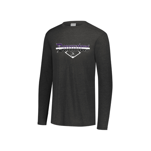 [FTLCUBBK-YS-LOGO3] Decker Youth Tri-Blend T-Shirt - Long Sleeve (Youth S, Black, Logo 3)