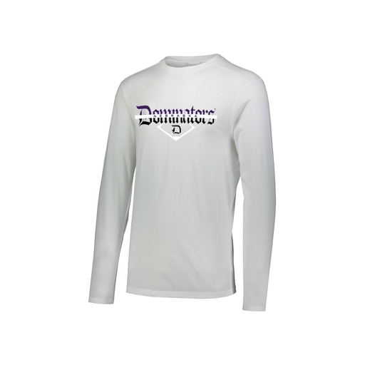 [FTLCUBWH-YS-LOGO3] Decker Youth Tri-Blend T-Shirt - Long Sleeve (Youth S, White, Logo 3)
