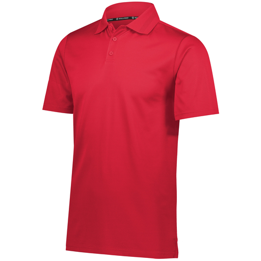 [222568.084.S-LOGO4] Men's Prism Polo (Adult S, Red, Logo 4)