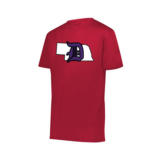 [222819.083.XXS-LOGO1] Youth Movement Dri Fit Shirt (Youth XXS, Red, Logo 1)